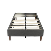 Bed Frame Mattress Foundation (Dark Grey) – Single